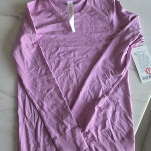 lululemon athletica Long Sleeve Tee in Light Purple